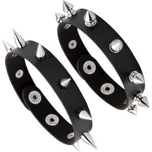 Leather Cuff‎ Bracelet Rock Braided Rivets Wristband